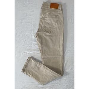Lucky Brand 121 Slim Straight Stretch Sateen Jeans. Washed Greige, Men's 29X31.